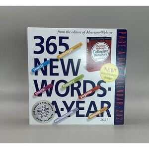 Merriam-Webster 365 New Words-A-Day Page-A-Day Calendar 2021 New Not Sealed